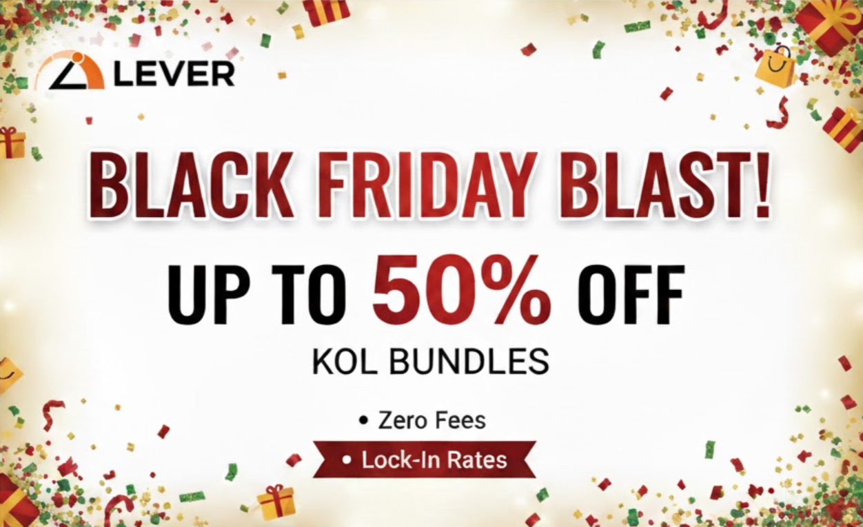 lever-black-friday-kol-bundles-sale-cryptoo-marketing-discount